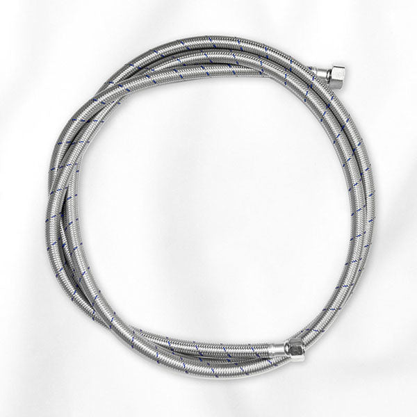 Pedicure Spa Chair Stainless Braided Hose (UPC) Cold 1/2 TO 3/8