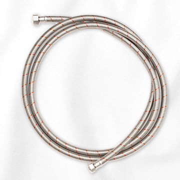 Pedicure Spa Chair Stainless Braided Hose (UPC) Hot / 1/2 TO 3/8