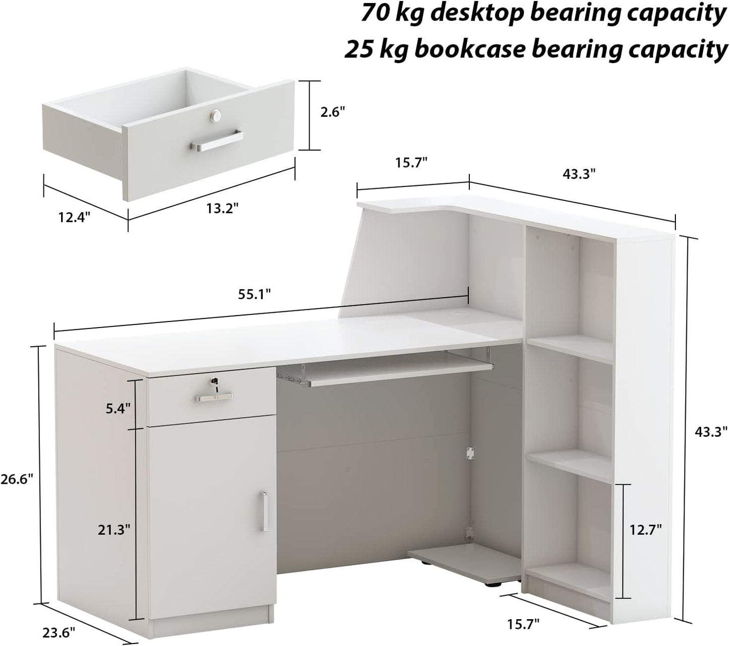 Reception Desks & Suites Nail Salon Station