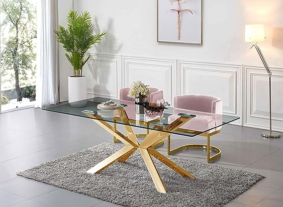 NTK Customer Chair Meridian PINK with Polished Gold Metal Frame
