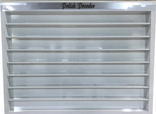 NS01 SINGLE POLISH RACK55 INCH Kệ đựng bột và sơn treo tường, 2 tầng