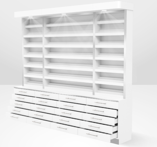 White Polish & Powder Cabinet