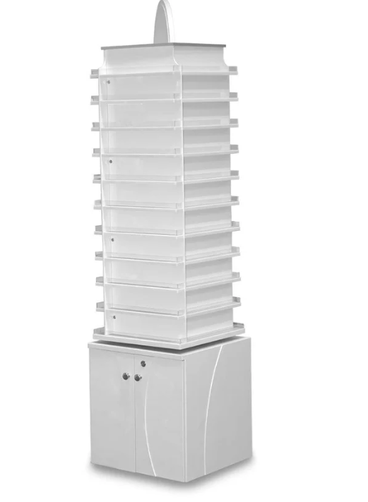 Nova Polish and Powder Rack Center with 360 Swivel (Double)