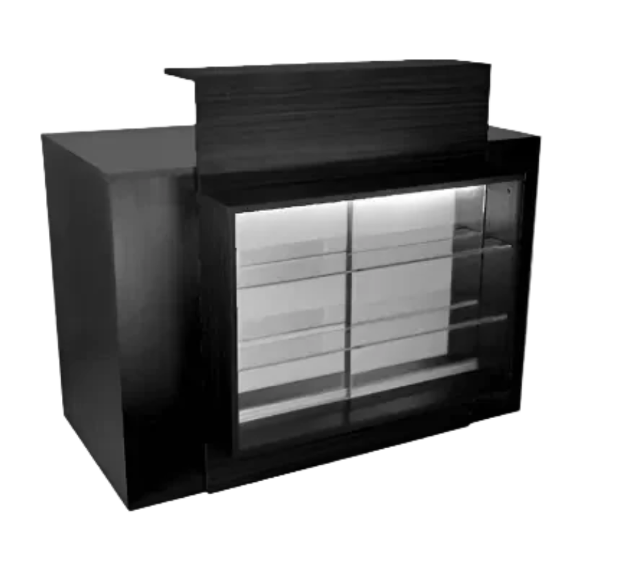Nail Station Salon Reception Desk Black