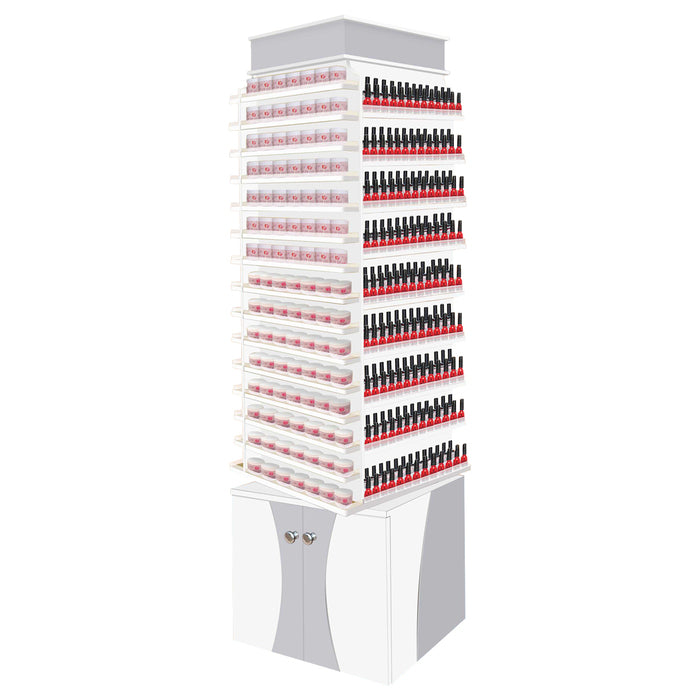 Nova Polish and Powder Rack Center with 360 Swivel (Double)