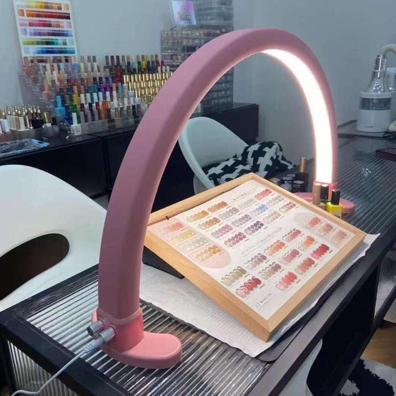 Half-Moon Nail Desk Lamp for Professionals Manicure Desk Lamp
