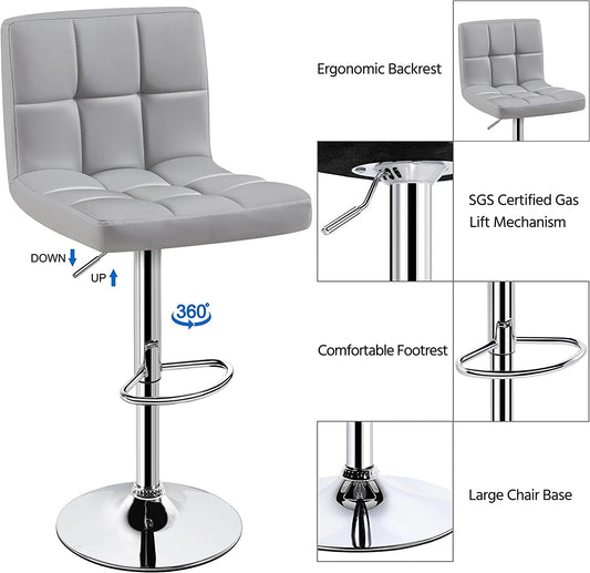 Barstools Swivel PU Leather