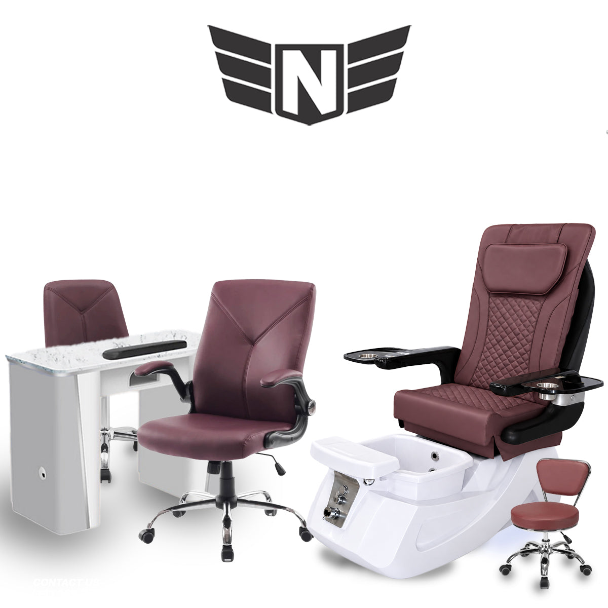 𝗧𝗮𝘆𝗹𝗼𝗿 𝗣𝗲𝗱𝗶𝗰𝘂𝗿𝗲 𝗦𝗽𝗮 𝗖𝗵𝗮𝗶𝗿 𝗪𝗵𝗶𝘁𝗲 𝗚𝗿𝗲𝘆