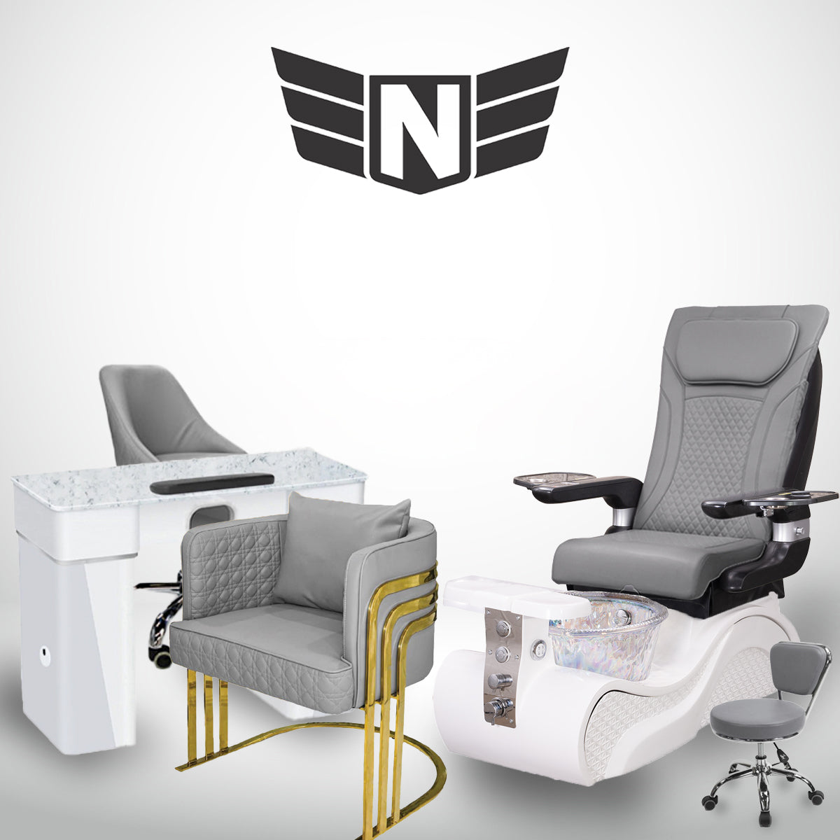 𝗛𝘆𝗱𝗿𝗮 𝗣𝗲𝗱𝗶𝗰𝘂𝗿𝗲 𝗦𝗽𝗮 𝗖𝗵𝗮𝗶𝗿 𝗪𝗵𝗶𝘁𝗲 𝗣𝗲𝗮𝗿𝗹