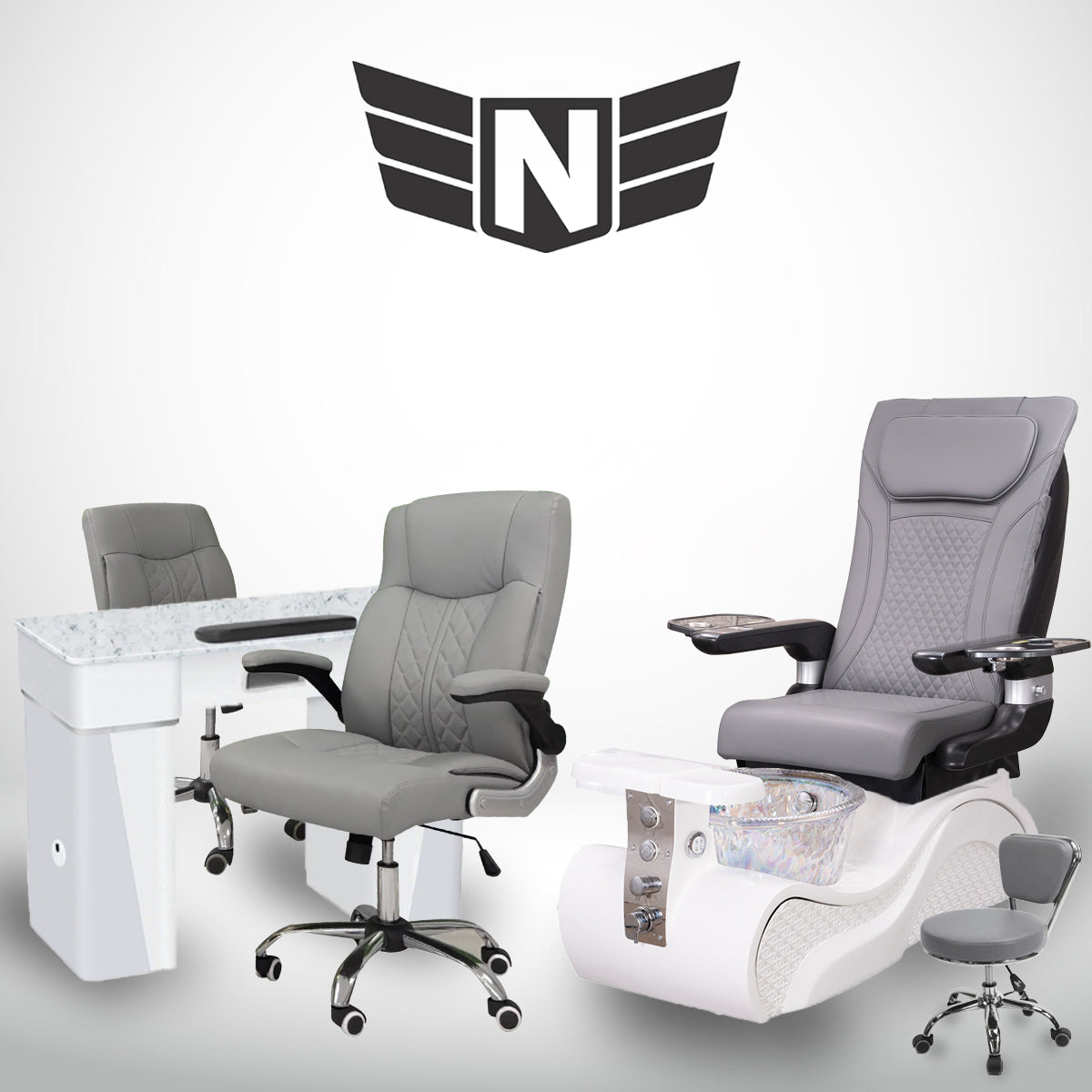 𝗛𝘆𝗱𝗿𝗮 𝗣𝗲𝗱𝗶𝗰𝘂𝗿𝗲 𝗦𝗽𝗮 𝗖𝗵𝗮𝗶𝗿 𝗪𝗵𝗶𝘁𝗲 𝗣𝗲𝗮𝗿𝗹