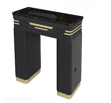 Manicure Nail Table Marble Countertop black NTK