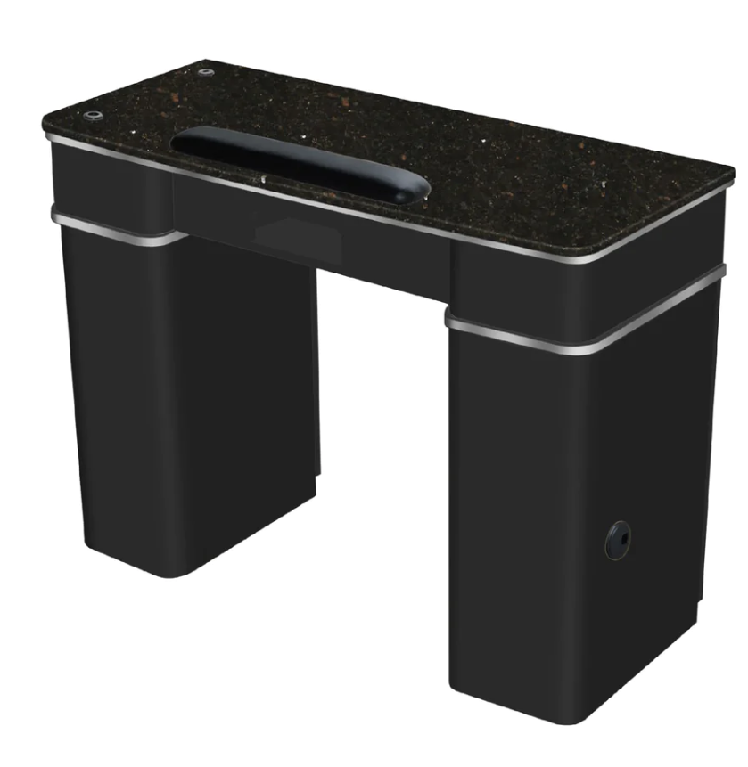 Manicure Nail Table Marble Countertop black NTK