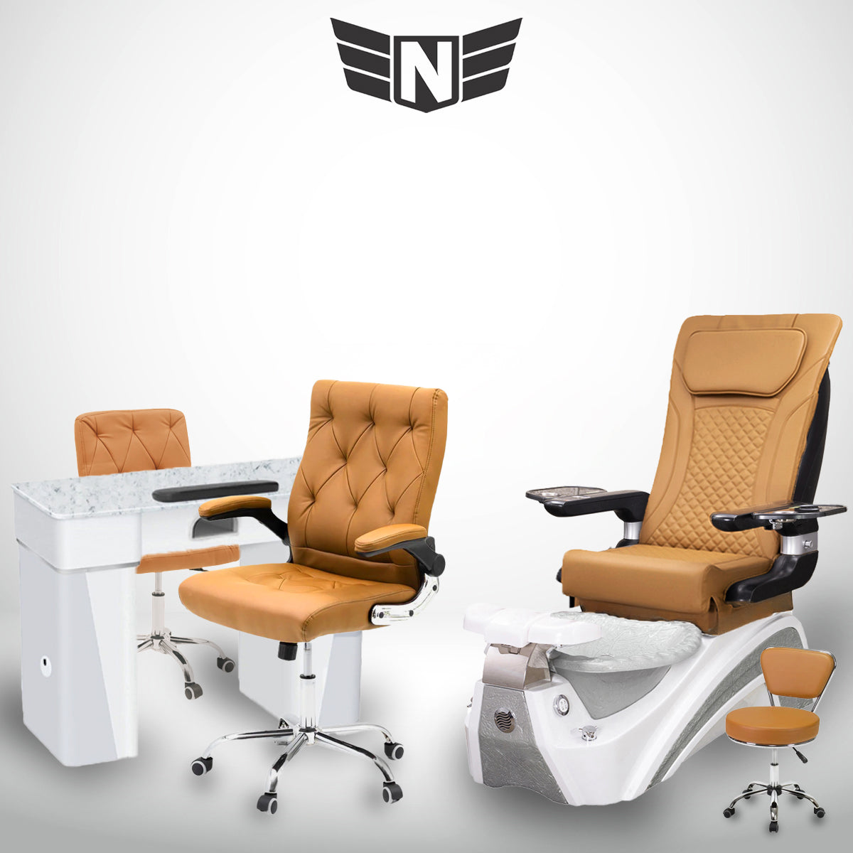 𝗩𝗲𝗻𝘂𝘀 𝗦𝗽𝗮 𝗣𝗲𝗱𝗶𝗰𝘂𝗿𝗲 𝗖𝗵𝗮𝗶𝗿 𝗪𝗵𝗶𝘁𝗲 𝗣𝗲𝗮𝗿𝗹