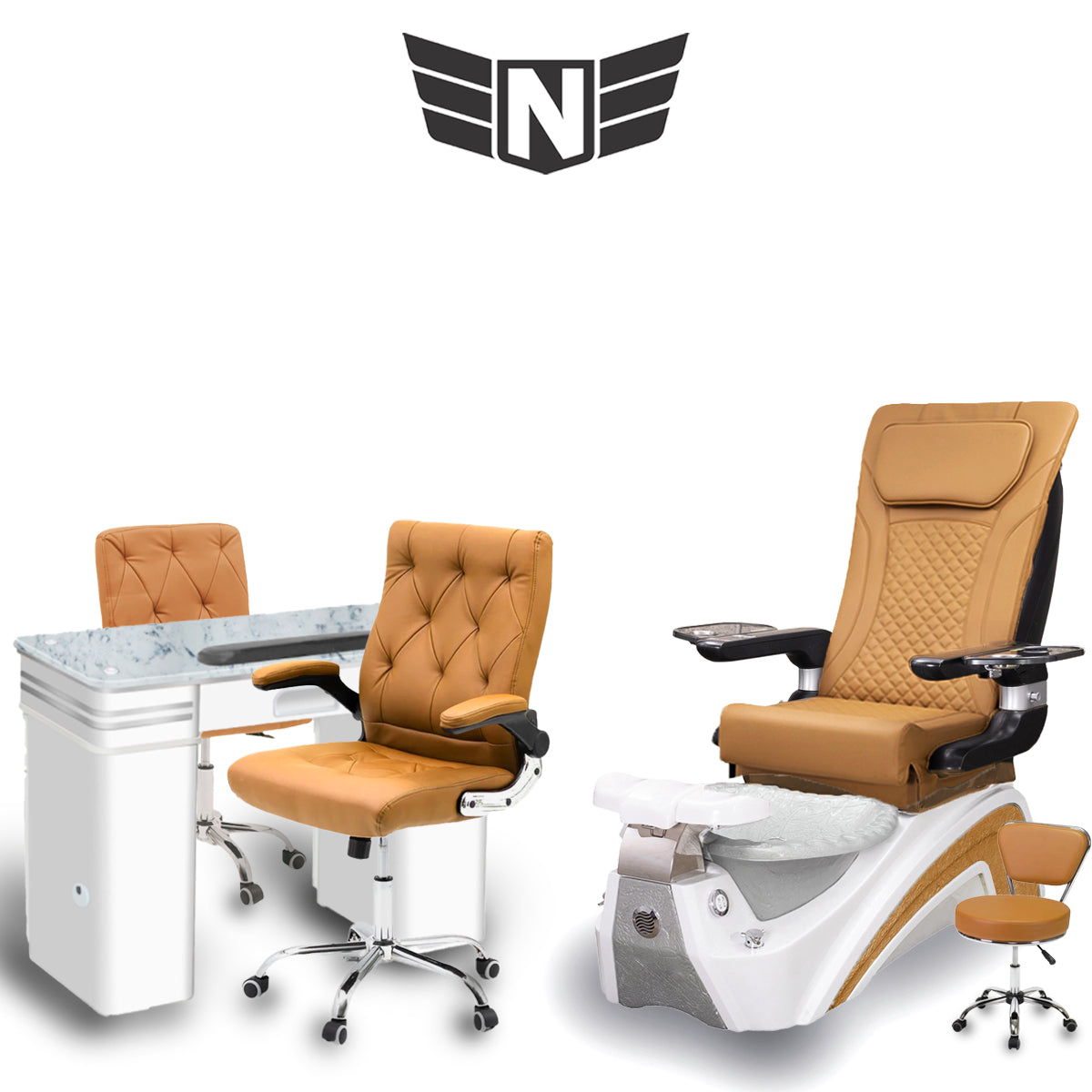 𝗩𝗲𝗻𝘂𝘀 𝗦𝗽𝗮 𝗣𝗲𝗱𝗶𝗰𝘂𝗿𝗲 𝗖𝗵𝗮𝗶𝗿 𝗪𝗵𝗶𝘁𝗲 𝗣𝗲𝗮𝗿𝗹