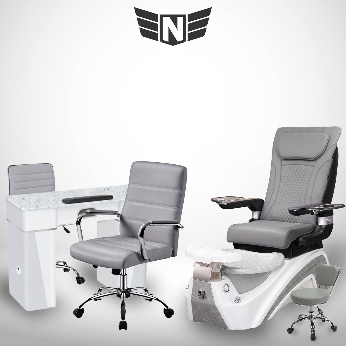 𝗩𝗲𝗻𝘂𝘀 𝗦𝗽𝗮 𝗣𝗲𝗱𝗶𝗰𝘂𝗿𝗲 𝗖𝗵𝗮𝗶𝗿 𝗪𝗵𝗶𝘁𝗲 𝗣𝗲𝗮𝗿𝗹