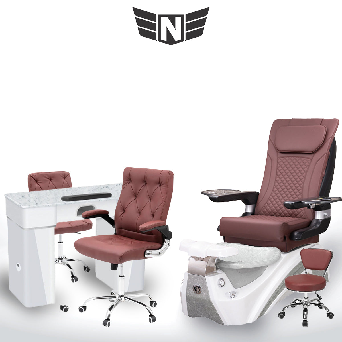 𝗩𝗲𝗻𝘂𝘀 𝗦𝗽𝗮 𝗣𝗲𝗱𝗶𝗰𝘂𝗿𝗲 𝗖𝗵𝗮𝗶𝗿 𝗪𝗵𝗶𝘁𝗲 𝗣𝗲𝗮𝗿𝗹