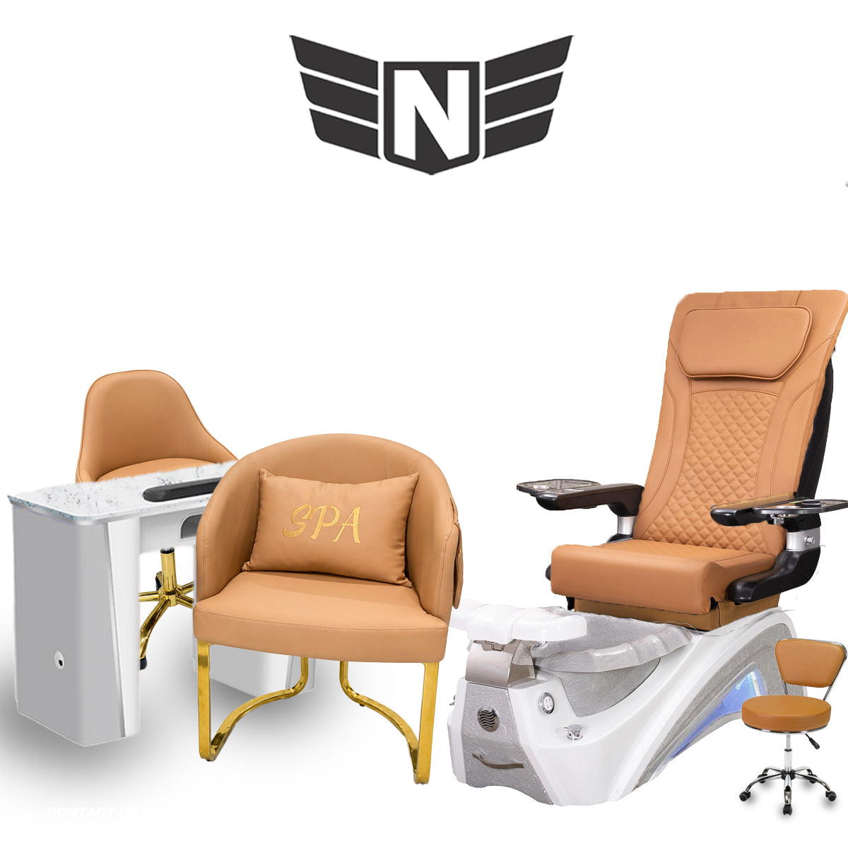 𝗩𝗲𝗻𝘂𝘀 𝗦𝗽𝗮 𝗣𝗲𝗱𝗶𝗰𝘂𝗿𝗲 𝗖𝗵𝗮𝗶𝗿 𝗪𝗵𝗶𝘁𝗲 𝗣𝗲𝗮𝗿𝗹