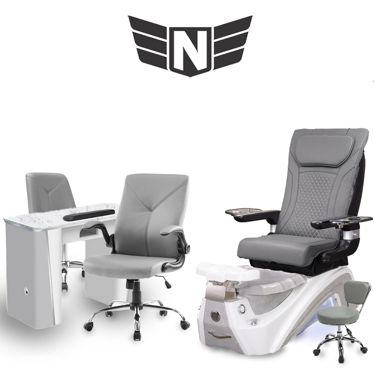𝗩𝗲𝗻𝘂𝘀 𝗦𝗽𝗮 𝗣𝗲𝗱𝗶𝗰𝘂𝗿𝗲 𝗖𝗵𝗮𝗶𝗿 𝗪𝗵𝗶𝘁𝗲 𝗣𝗲𝗮𝗿𝗹
