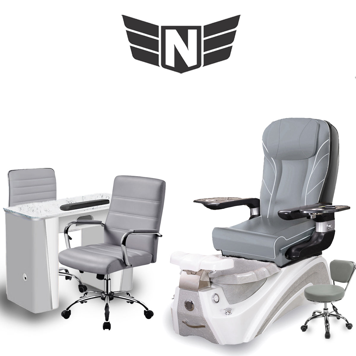 𝗩𝗲𝗻𝘂𝘀 𝗦𝗽𝗮 𝗣𝗲𝗱𝗶𝗰𝘂𝗿𝗲 𝗖𝗵𝗮𝗶𝗿 𝗪𝗵𝗶𝘁𝗲 𝗣𝗲𝗮𝗿𝗹