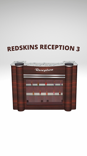 Red Cowboy Station Salon Reception Desk