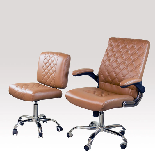 Daytona Customer & Technician Chair Combo - Cappucinno