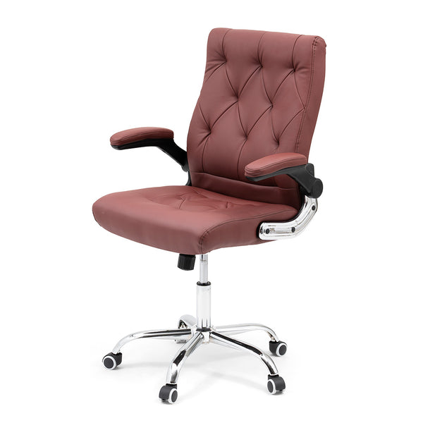 CUSTOMER AND TECHNICIAN CHAIR LIFT UP BURGUNDY